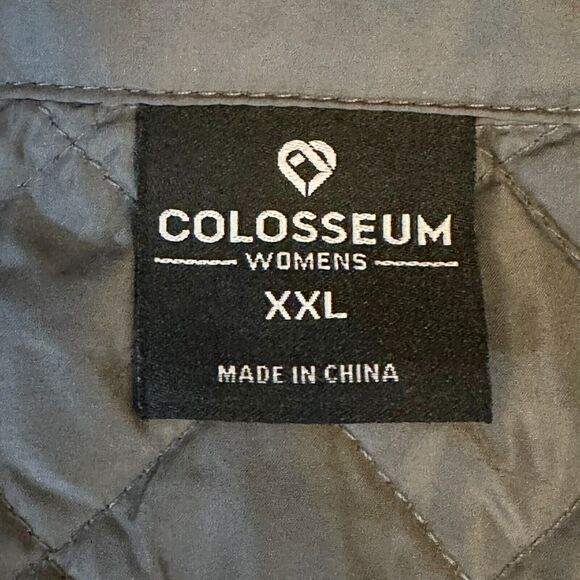 Texas Longhorns Windbreaker Jacket Womens XXL Gray Full Zip Colosseum UT Austin - Picture 4 of 8